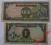 1 i 100 pesos Japońska okupacja dwa banknoty
