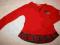bluzka włoska czerwona na 6 lat