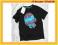 A759 NOWY CZARNY T-SHIRT MR MEN R.13L 158CM MODNY