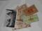 RÓŻNE STARE BANKNOTY I STARA NIEZAPISANA WIDOKÓWKA
