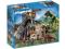 Playmobil 5230 T-REX przy wulkanie i Saichania 24H