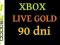 XBOX LIVE GOLD 3 MIESIĄCE + ZDRAPKA! + 5MIN