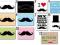 MUSTACHE magnes na lodowke magnesy WĄS RETRO