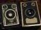 Dwa kolekcjonerskie aparaty skrzynkowe
