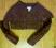 H&amp;M czekoladowe BOLERKO sweterek 104cm
