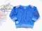 S425| NEXT Niebieska Melanżowa Bluza Łaty 74