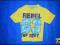 9631-10 ...REBEL... TSHIRT YELLOW PRINT r.92-98