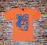 9466-4 ...BENCH.... TSHIRT ORANGE PRINT r.174