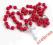różaniec koral czerwony