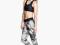 H&amp;M spodnie LEGGINSY neon S 36 NOWE sport fit