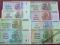 ZESTAW  BANKNOTÓW ZIMBABWE - KOMPLET !! STAN UNC