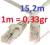 Kabel SIECIOWY RJ45 UTP LAN ETHERNET 15,2m cat5e