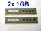 RAM 2x 1GB DDR3 1333 MHz SAMSUNG 10600