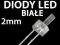 DIODY LED BIAŁE 2mm tower 25 SZTUK dioda biała DIP