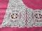 Nostalgiczny obrus w różu z piękną koronką 155/260