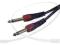 Kabel duży Jack/duży Jack MONO GOLD czerwone 1,5m