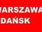 BILET POLSKIBUS WARSZAWA - GDAŃSK 01.02 GODZ 17:30