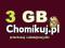 TRANSFER CHOMIKUJ 3 GB - NAJTANIEJ - AUTOMAT 24/7