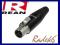 REAN by NEUTRIK RT3FC-B mini XLR żeński złote piny
