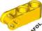 4AFOL 2x LEGO Yellow Technic Connector 42003