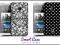 BLACK WHITE HTC ONE M7 HC C840 etui futerał case