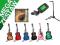 GITARA AKUSTYCZNA 3/4 6KOL+STRUNY+TUNER+STATYW ITD