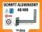 UCHWYT ALUMINIOWY ŚCIENNY ANTENOWY 48 / 400 CORAB