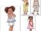 WYKRÓJ wykroje SPODENKI TUNIKI roz 1-3 l # W 232