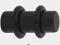 Plug czarny 6 mm z PMMA