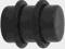 Plug czarny 10 mm z PMMA