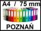 POZNAŃ segregator A4 75mm VAUPE z szyną 19 KOL. FV