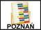 POZNAŃ liczydło drewniane z PODPÓRKĄ starpak KOLOR