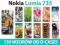 NOKIA Lumia 735 | FOTO CASE ETUI+2x FOLIA