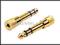 Adapter gniazdo Jack 3,5 mm - wt. Jack 6,3 GOLD3