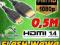KABEL TRACER 0,5M mini HDMI / HDMI GOLD v.1.4 NOWY