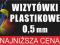 NAJTANIEJ WIZYTÓWKI 0,5mm 1000 szt PCV PLASTIKOWE