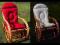 Fotel bujany z wikliny BUJAK XL poducha 10 kolorów
