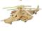 Helikopter KA-50 - PUZZLE DREWNIANE 3D