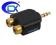 Adapter Jack 3,5 - 2xRCA 2xrca ( 2xcinch) GOLD AG6