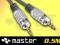 Kabel MASTER mały Jack 3,5st - Jack 3,5st 0.5M FV