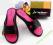 buty klapki RIDER SLIDE FEET black pink