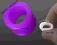 FIOLETOWY SYLIKONOWY TUNEL Z OTWOREM 10 mm
