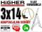 DRABINA aluminiowa 3x14 HIGHER na schody + GRATIS!