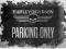 Szyld metalowy Parking tylko dla Harley Davidson