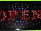 TABLICA DIODOWA NEON PANEL LED OPEN  SKLEP BAR