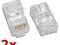 2x Końcówka RJ-45 skrętka wtyk RJ45 kabel sieciowy