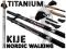 Kijki Kije Nordic Walking TITANIUM 125cm lekkie!!!