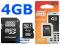 Karta micro SD HC 4GB + adapter SD GOODRAM