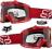 Nowe Gogle FOX Airspc Killa Red - Clear DH MX