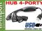 CZARNY HUB (ROZDZIELACZ) USB 4-PORTY F-VAT HURT